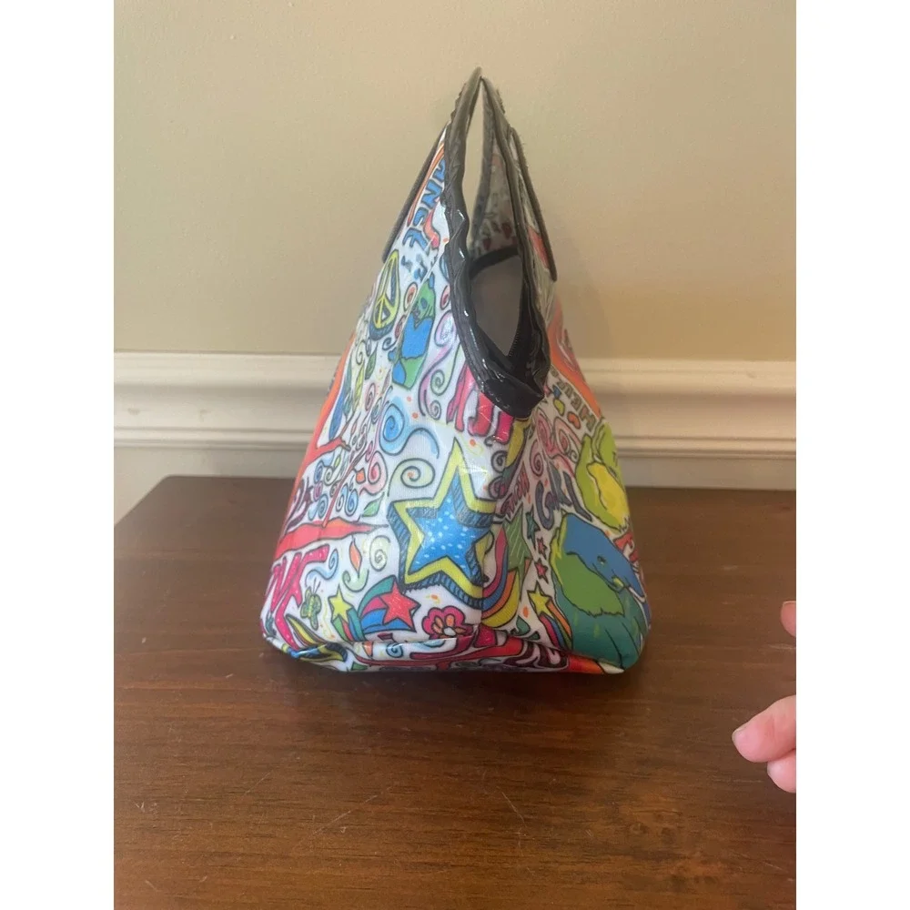 Little Brownie Bakers Insulated Lunch Tote Bag Multi-Color Animal Graffiti Print
